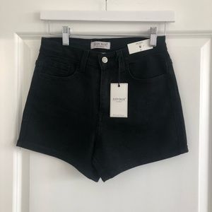 Black high waisted shorts